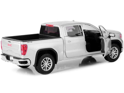 2019 GMC Sierra 1500 SLT Crew Cab Pickup Truck Silver Metallic 1/24-1/27 Diecast Model Car