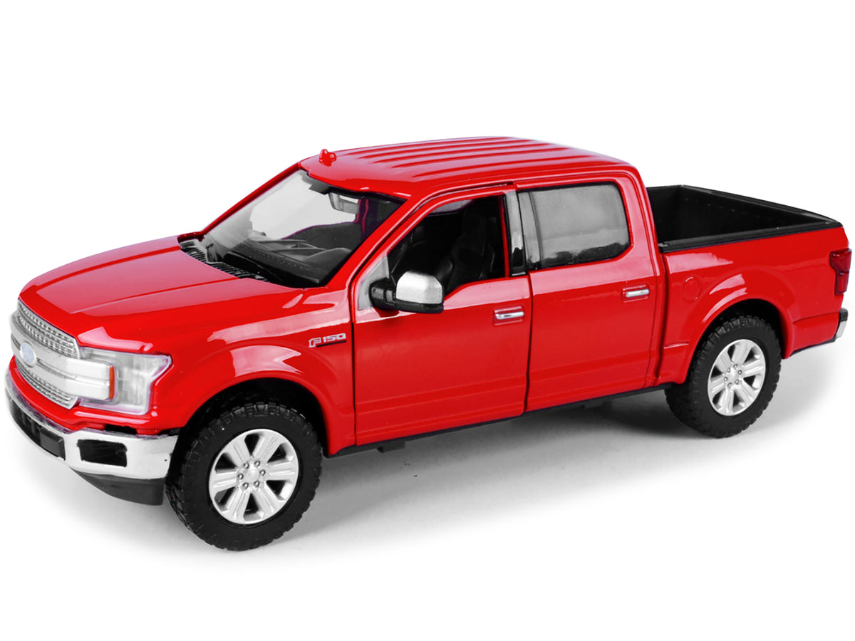 2019 Ford F-150 Lariat Crew Cab Pickup Truck Red 1/24-1/27 Diecast Model Car
