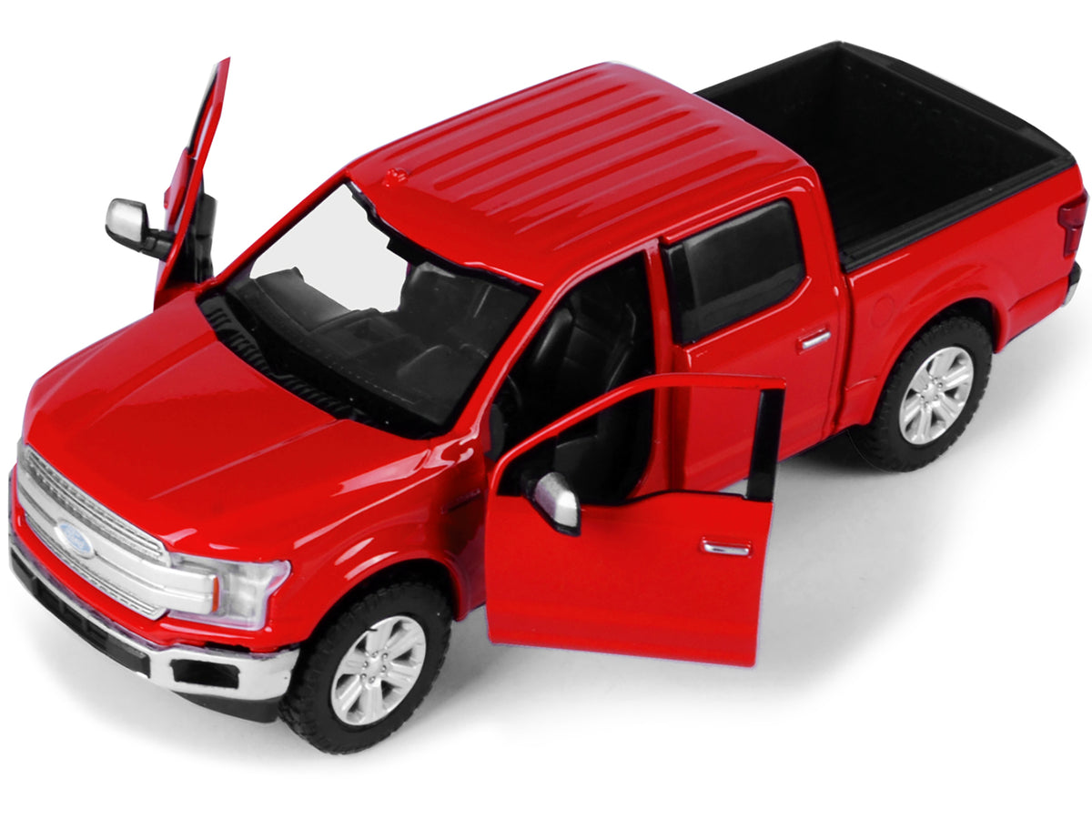 2019 Ford F-150 Lariat Crew Cab Pickup Truck Red 1/24-1/27 Diecast Model Car