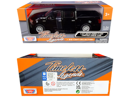 2019 Ford F-150 Limited Crew Cab Pickup Truck Black 1/24-1/27 Diecast Model Car