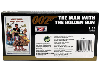 1974 AMC Hornet Red with White Stripes James Bond 007 "The Man with the Golden Gun" (1974) Movie with Display 1/64 Diecast Model Car