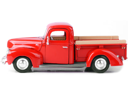 1940 Ford Pickup Truck Red 1/24 Diecast Model Car