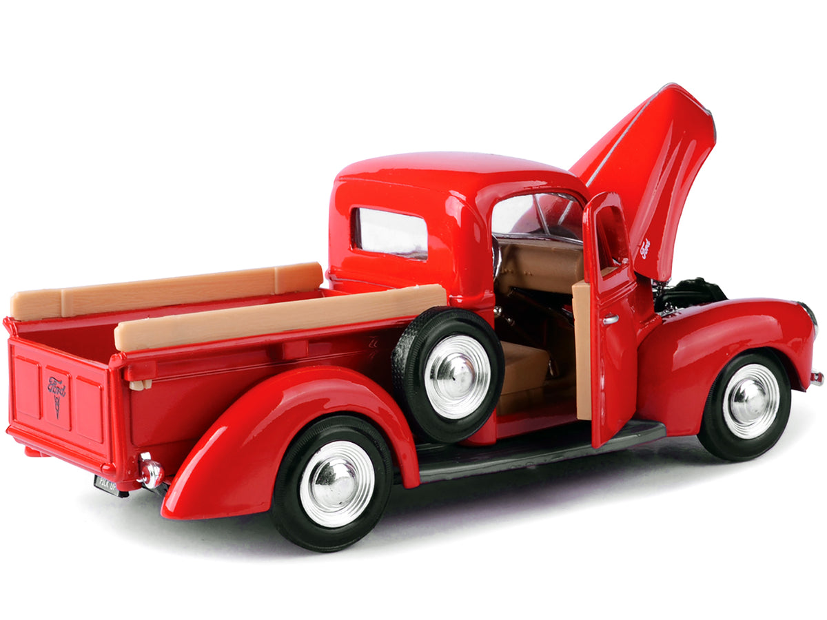 1940 Ford Pickup Truck Red 1/24 Diecast Model Car