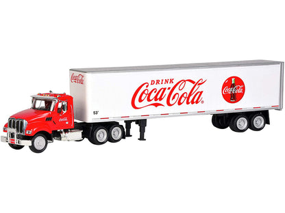 Truck Tractor with 53' Trailer "Drink Coca-Cola" Red and White 1/50 Diecast Model