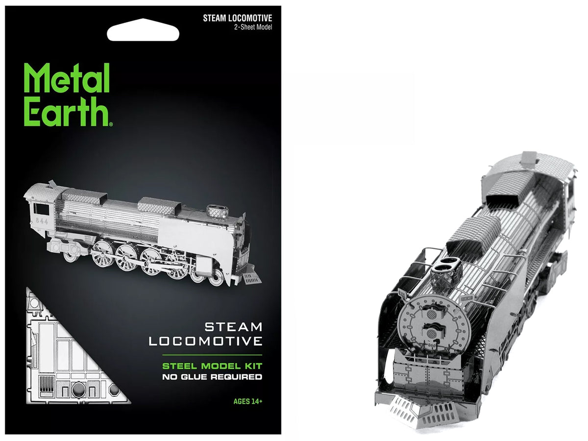 Model Kit Steam Locomotive #844 (Moderate Difficulty) Steel Model