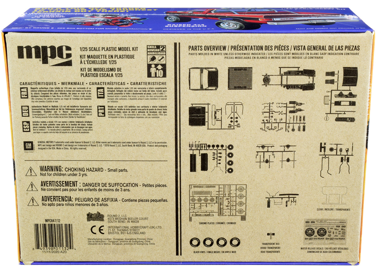 Skill 2 Model Kit 1984 GMC Pickup Truck (Molded in White) "Deserter" 1/25 Scale Model