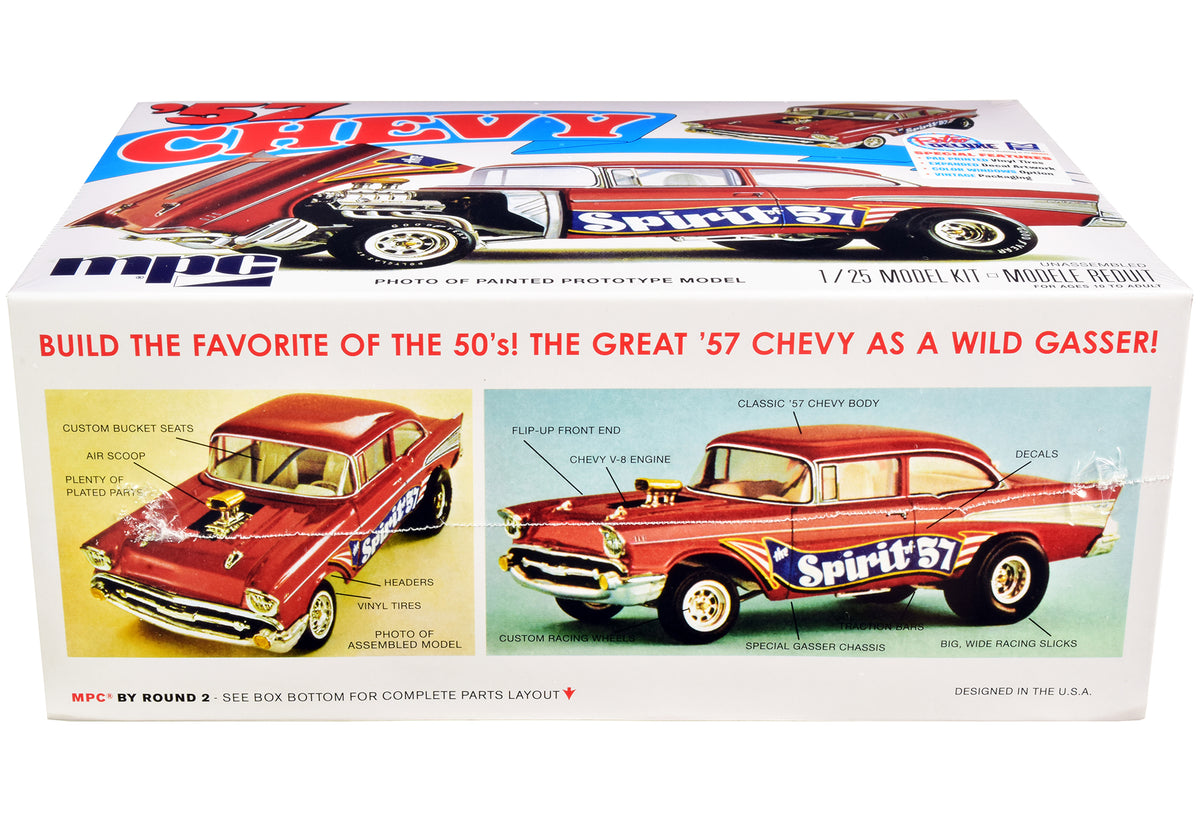 Skill 2 Model Kit 1957 Chevrolet Gasser Flip Nose "Spirit of 57" 1/25 Scale Model