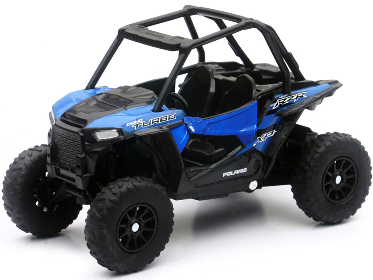 Polaris RZR XP Turbo DOHC Mini ATV Blue and Black Diecast Model