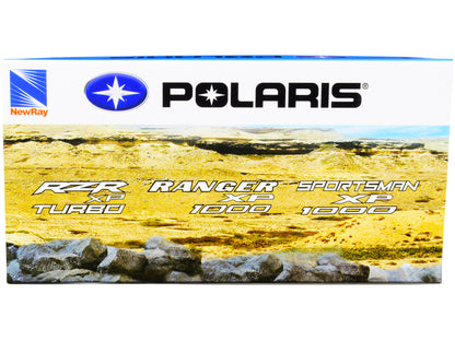 Polaris RZR XP Turbo DOHC Mini ATV Blue and Black Diecast Model