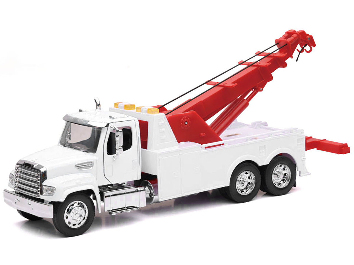 Freightliner 114SD Tow Truck White and Red "Long Haul Trucker" Series 1/32 Diecast Model