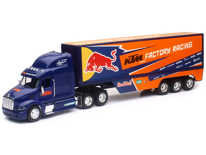Peterbilt 387 Truck Dark Blue "Red Bull - KTM Factory Racing" 1/32 Diecast Model