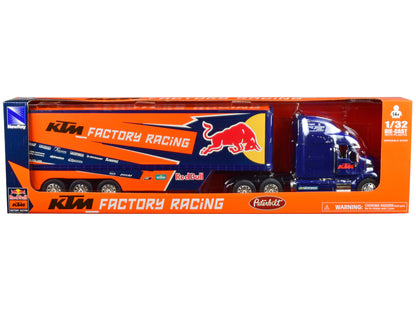Peterbilt 387 Truck Dark Blue "Red Bull - KTM Factory Racing" 1/32 Diecast Model