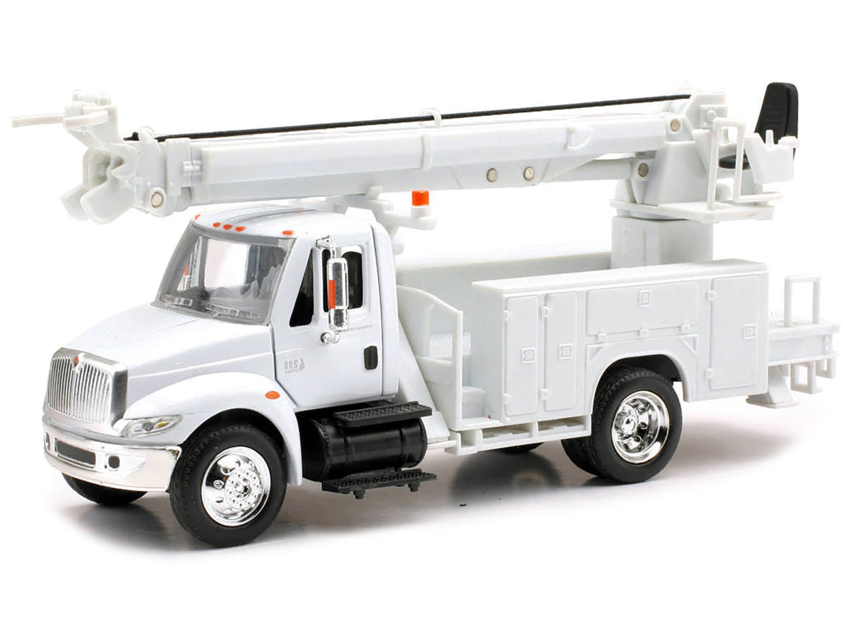 International 4200 Digger Service Truck White "Long Haul Trucker" Series 1/43 Diecast Model