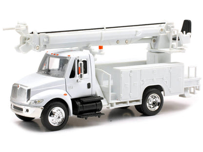 International 4200 Digger Service Truck White "Long Haul Trucker" Series 1/43 Diecast Model