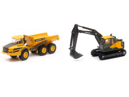 "Volvo Construction Vehicles" Set of 3 pieces Diecast Models