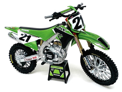 Kawasaki KX450SR Dirt Bike Motorcycle #21 Jason Anderson Green and Black "Kawasaki Racing Team" 1/6 Model