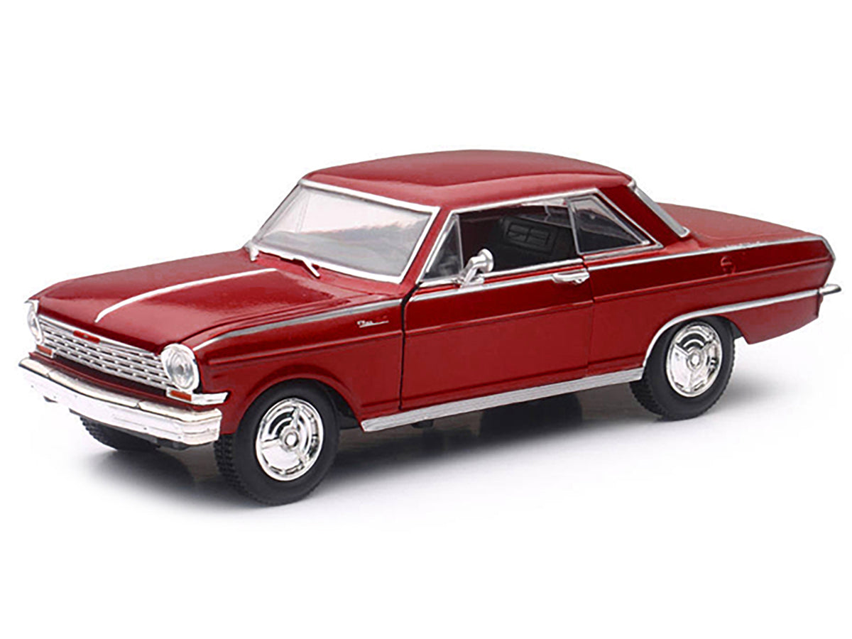 1964 Chevrolet Nova SS Burgundy "Muscle Car Collection" 1/25 Diecast Model Car