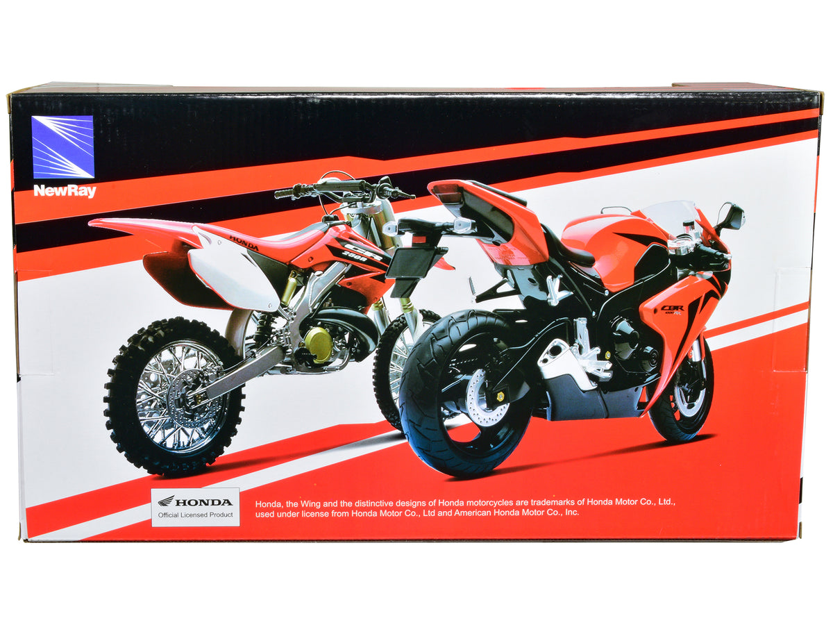 Honda CRF450R Dirt Bike Motorcycle Red and White 1/6 Diecast Model