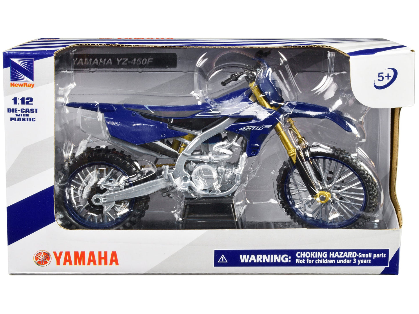 Yamaha YZ-450F Motorcycle Blue 1/12 Diecast Model