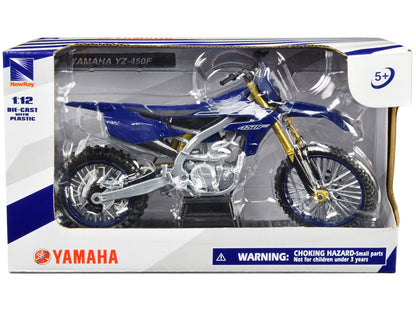 Yamaha YZ-450F Motorcycle Blue 1/12 Diecast Model