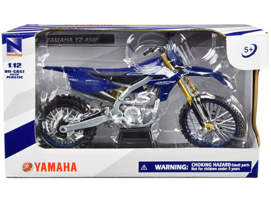 Yamaha YZ-450F Motorcycle Blue 1/12 Diecast Model