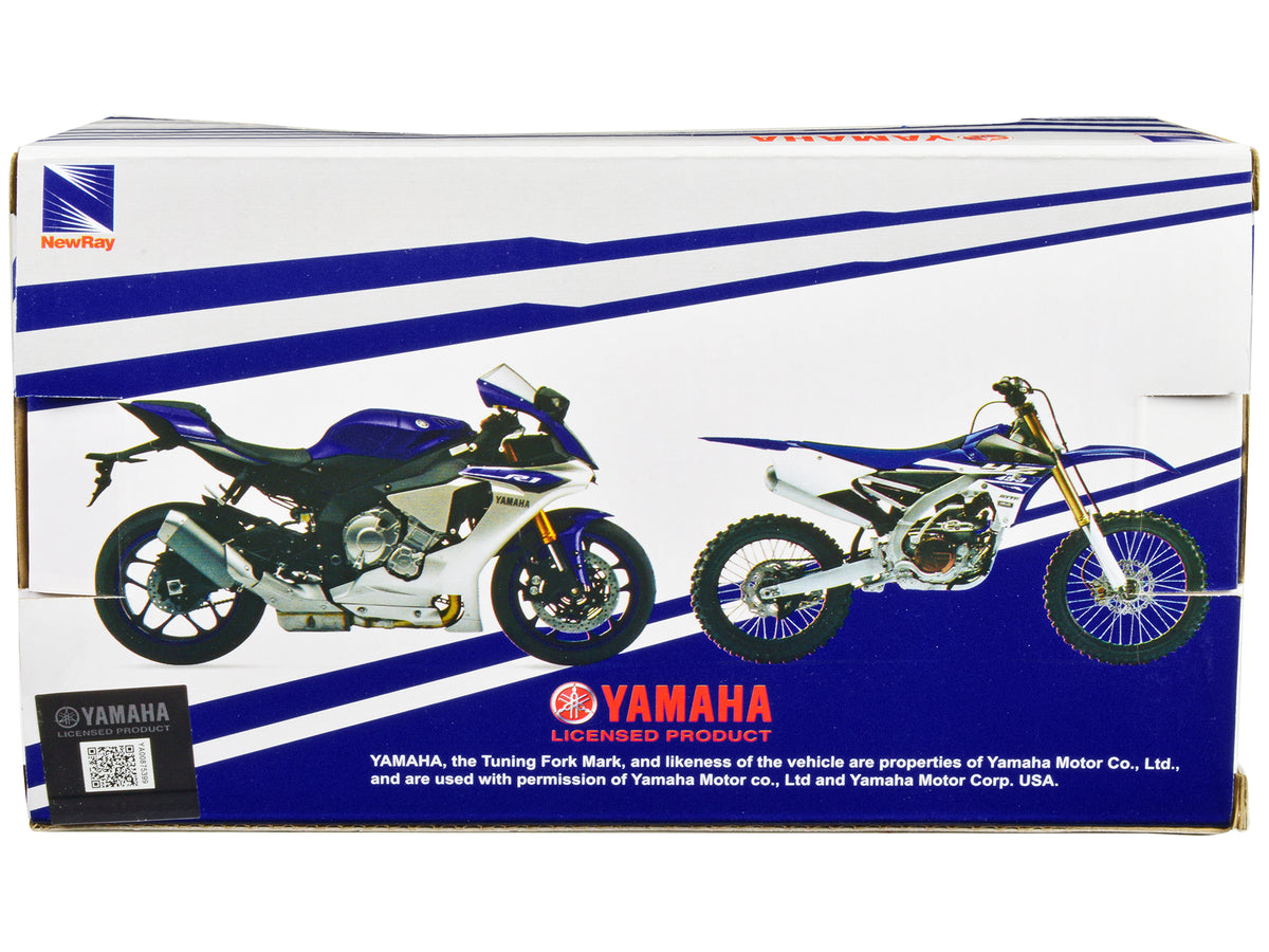 Yamaha YZ-450F Motorcycle Blue 1/12 Diecast Model