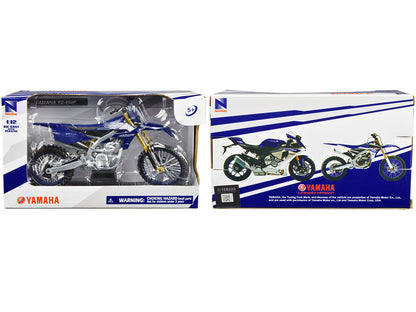 Yamaha YZ-450F Motorcycle Blue 1/12 Diecast Model