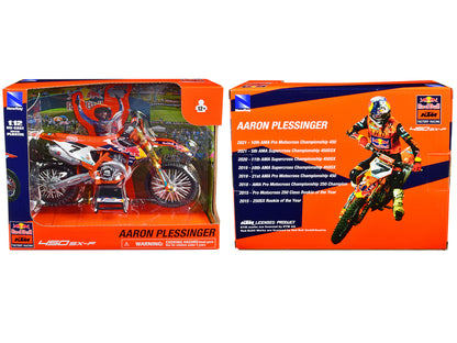 KTM 450 SX-F Motorcycle #7 Aaron Plessinger "Red Bull KTM Factory Racing" 1/12 Diecast Model