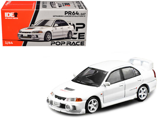 Mitsubishi Lancer Evolution IV RHD (Right Hand Drive) White "Indonesia Diecast Expo 2024 Exclusive" 1/64 Diecast Model Car