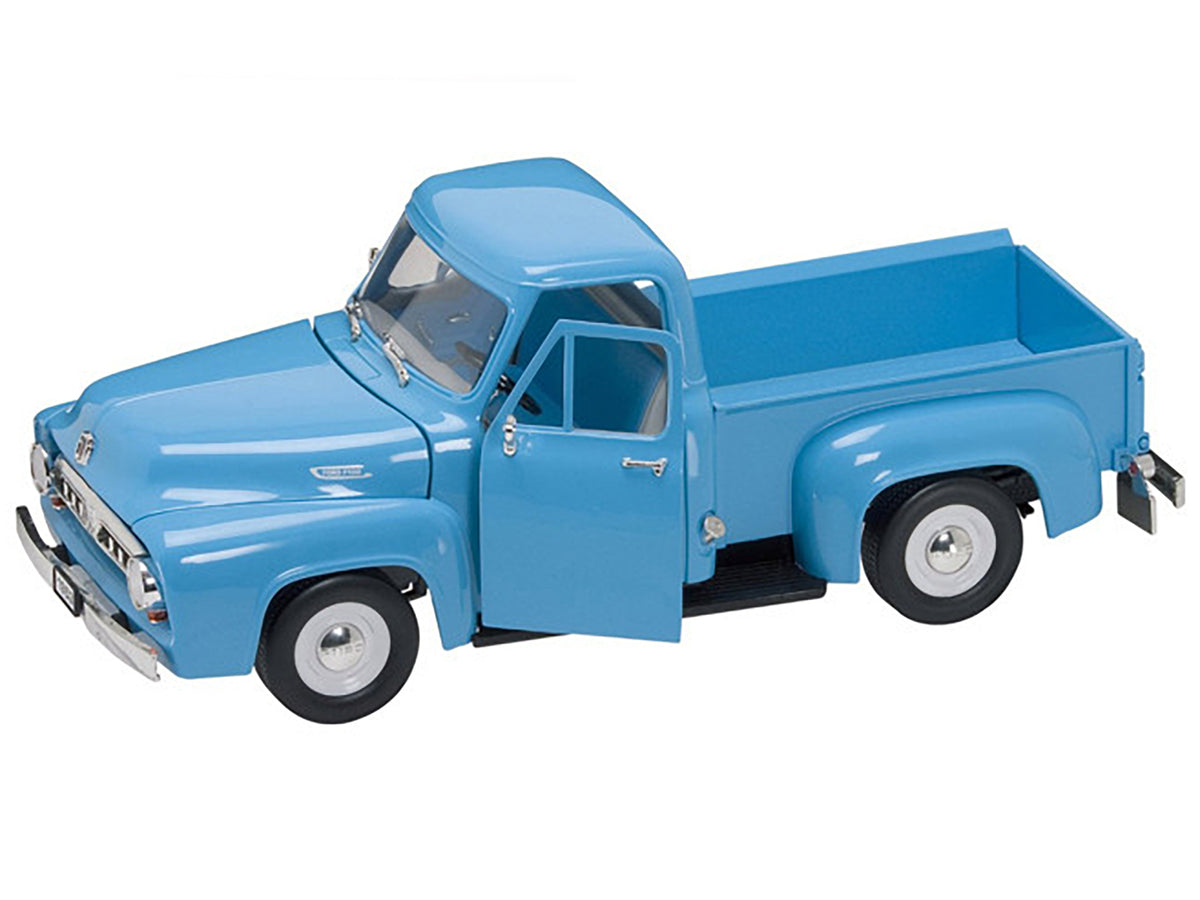 1953 Ford F-100 Pickup Truck Light Blue 1/18 Diecast Model Car