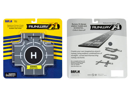 Runway Intersections 2 Piece Set for Diecast Models
