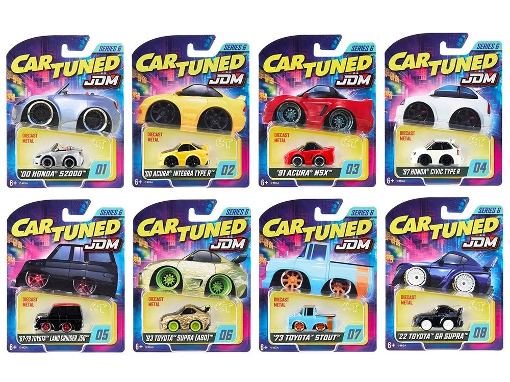 JDM Tuners Series 6 Set of 8 Pieces Diecast Model Cars