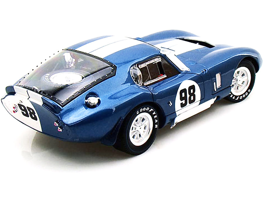 1965 Shelby Cobra Daytona Coupe #98 Blue 1/18 Diecast Model Car