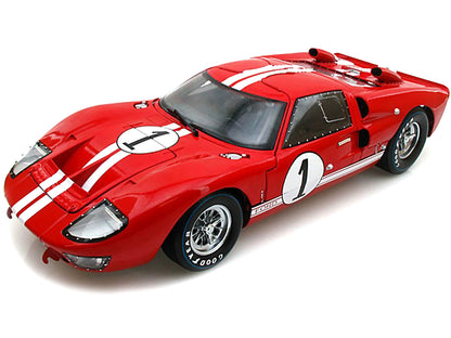 1966 Ford GT-40 MK 2 Red #1 1/18 Diecast Model Car