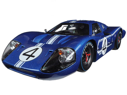 Ford GT MK IV #4 Blue L. Ruby - D. Hulme 24 Hours of Le Mans (1967) 1/18 Diecast Model Car