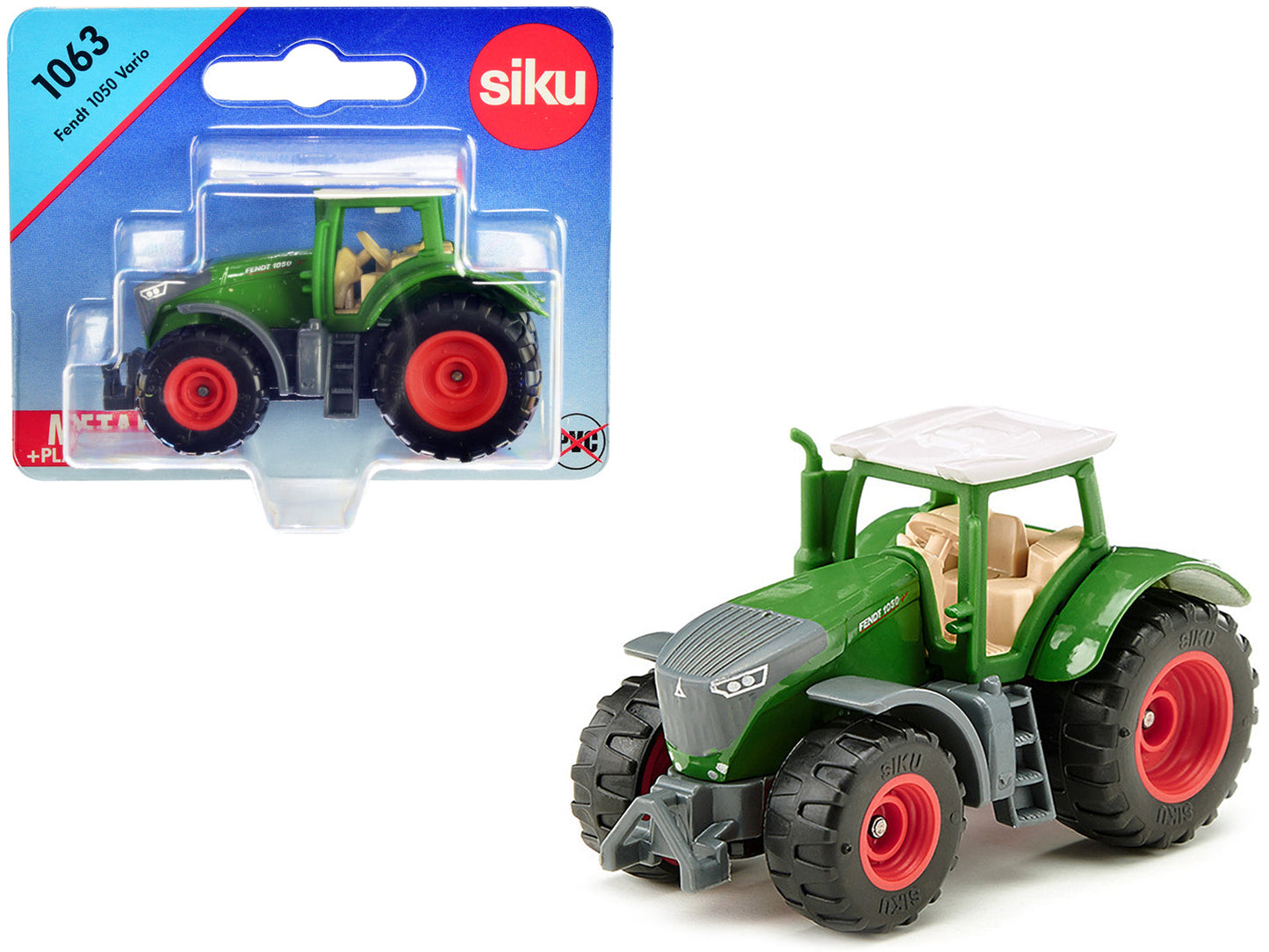 Fendt 1050 Vario Tractor Green with White Top Diecast Model