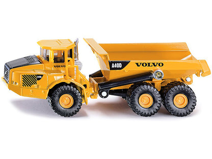 Volvo A40D Dump Truck Yellow 1/87 (HO) Diecast Model