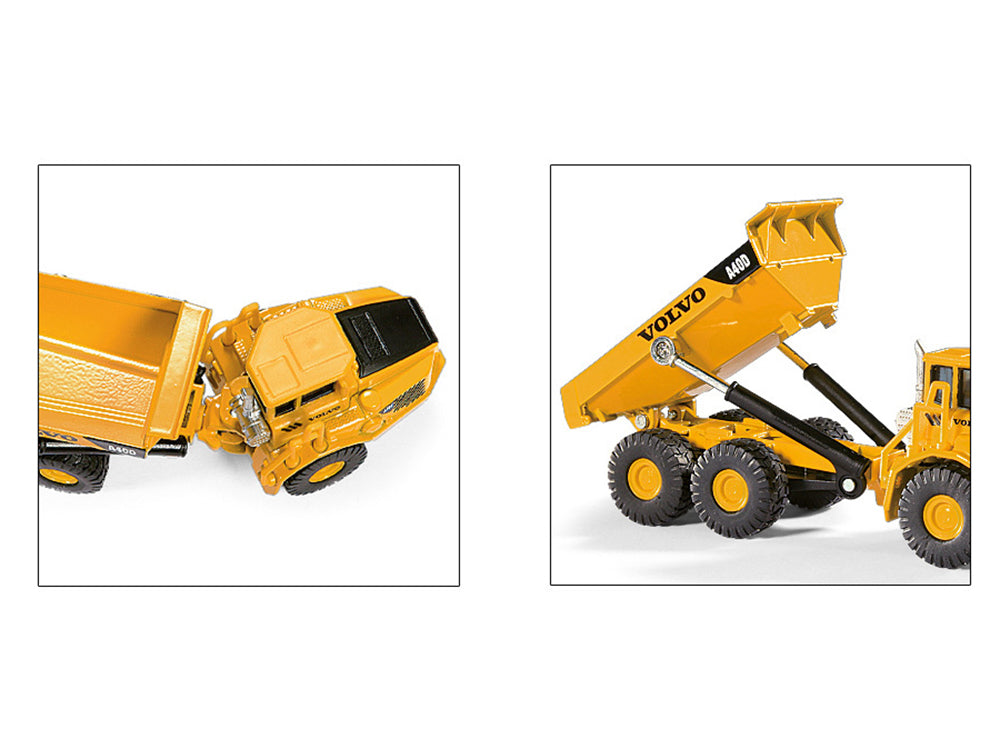 Volvo A40D Dump Truck Yellow 1/87 (HO) Diecast Model