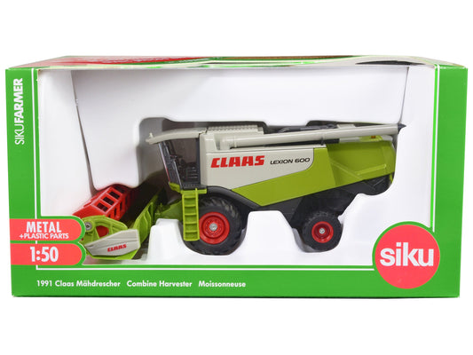 Claas Lexion 600 Combine Harvester Green and Gray 1/50 Diecast Model