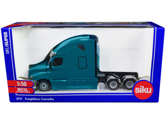 Freightliner Cascadia Tractor Truck Teal 1/50 Diecast Model
