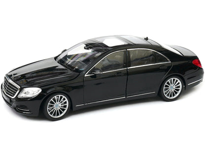 Mercedes Benz S Class with Sunroof Black "NEX Models" 1/24 Diecast Model Car