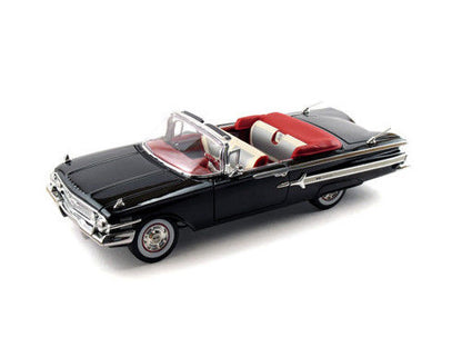 1960 Chevrolet Impala Convertible Black 1/18 Diecast Car Model